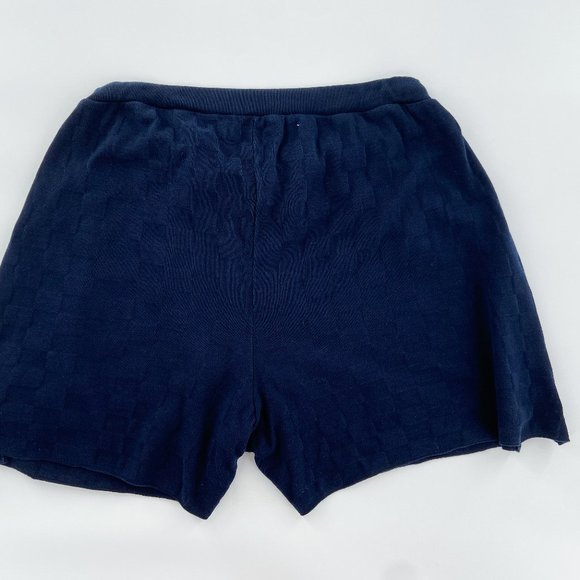 RARE OFF-WHITE x UMBRO Knit Shorts Virgil Abloh Dark Navy Blue Cotton Italy XL - Picture 2 of 9